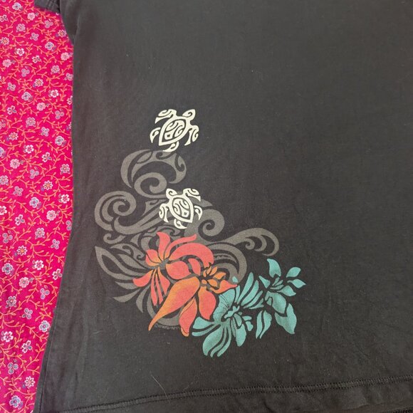 Crazy Shirts Cap Sleeve Women’s T Shirt Pima Cotton Floral Design Hawaii - Picture 3 of 6